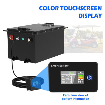 Bom preço Carrinho de golfe personalizado Lifepo4 Lithium RV Battery Pack 48V 51.2V 105AH 100AH 5KWH on-line